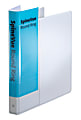 Cardinal® SpineVue™ Locking 3-Ring Binder, 1" Round Rings, White 1 thumbnail image