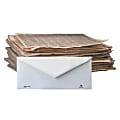 Stride, Inc.® 100% Recycled Business Envelopes, #10, 4 1/8" x 9 1/2", White, Regular Gum Adhesive Seal, Box Of 500