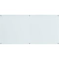 Lorell® Premium Glass Unframed Dry-Erase Whiteboard, 48" x 96", White