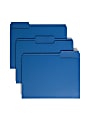 Smead® Color File Folders, Letter Size, 1/3 Cut, Navy, Box Of 100 1 thumbnail image