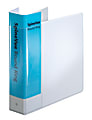Cardinal® SpineVue™ Locking 3-Ring Binder, 2" Round Rings, White 1 thumbnail image