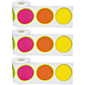 Teacher Created Resources® Straight Rolled Border Trim, Confetti Colorful Circles, 50’ Per Roll, Pack Of 3 Rolls