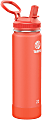Takeya Actives Insulated Water Bottle With Straw Lid, 22 Oz, Coral 1 thumbnail image