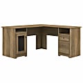 Bush Business Furniture Cabot 60"W L-Shaped Corner Desk, Reclaimed Pine, Standard Delivery