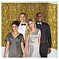 Amscan Photo Booth Scene Setter Room Roll, 4' x 16', Gold 1 thumbnail image