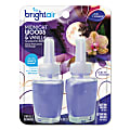 BRIGHT Air® Electric Scented Oil Air Freshener Refills, Midnight Woods & Vanilla™ Scent, 0.67 Oz Jar, Pack Of 2