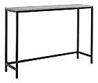 Sauder® North Avenue Sofa Table, 28"H x 41-1/2"W x 11-1/2"D, Faux Concrete/Black 1 thumbnail image