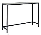 Sauder® North Avenue Sofa Table, 28"H x 41-1/2"W x 11-1/2"D, Faux Concrete/Black