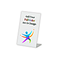 Custom Full Color Durable Plastic Pedestal Sign, 6" X 4" 1 thumbnail image