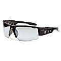 Ergodyne Skullerz® Safety Glasses, Dagr, Anti-Fog, Black Frame, Indoor/Outdoor Lens
