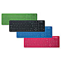 Vision Global Infection-control Flexible Keyboard - Infection Control Keyboard, 15-3/4"x5-1/8"x5/16", Lime Green