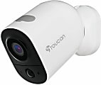 Toucan TWC300WU Wireless Indoor/Outdoor Battery-Powered Security Camera, 2.75"H x 1.9"W x 3.2"D, White 1 thumbnail image