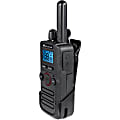 Midland Biztalk BR180 Compact Business Radio - 4 Radio Channels - 142 Total Privacy Codes - 1 W - Lightweight, Battery Level Indicator, NOAA Weather Radio - Gray - 1 Each