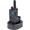 Midland Biztalk BR180 Compact Business Radio - 4 Radio Channels - 142 Total Privacy Codes - 1 W - Lightweight, Battery Level Indicator, NOAA Weather Radio - Gray - 1 Each