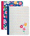 Office Depot® Brand Poly Fashion Composition Notebook, 7 1/2" x 9 3/4", Wide Ruled, 160 Pages (80 Sheets), Bold Floral Assorted Designs 1 thumbnail image