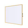 Ghent Impression Non-Magnetic Dry-Erase Whiteboard, Porcelain, 47-3/4” x 71-3/4”, White, Maple Wood Frame