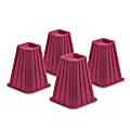 Honey-Can-Do Bed Risers, 7 1/4", Pink, Set Of 4