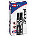 Avery® Marks A Lot® Permanent Markers, Chisel Tip, Large Desk-Style Size, , Black, Pack Of 12