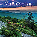 Brown Trout Travel Monthly Wall Calendar, 12" x 12", Wild & Scenic North Carolina, January To December 2023