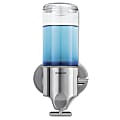 simplehuman Single Wall Mount Soap Pump, 15 Oz, Stainless Steel