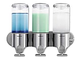 simplehuman Wall Mount Soap Pump Triple 3x15 fl.oz. Shampoo and