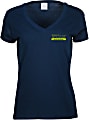 Ladies Cotton Vneck Tshirt Screened 1 thumbnail image