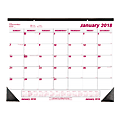 Brownline® Monthly Desk Pad Calendar, 22" x 17", White, January-December 2018 (C1731-18)