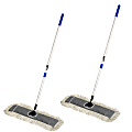 Alpine Cotton Floor Dust/Dry Mop Sets, 24", Multicolor, Pack Of 2 Mop Sets 1 thumbnail image