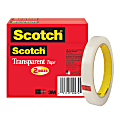 Scotch® Transparent Tape, 1/2" x 2592", Clear, Pack of 2 rolls 1 thumbnail image