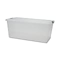 Iris® Storage Boxes With Lift-Off Lids, 33 1/2" x 17 3/16" x 13", Clear, Case Of 4
