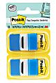 Post-it® Flags, 1" x 1 -11/16", Blue, 50 Flags Per Pad, Pack Of 12 Pads 1 thumbnail image