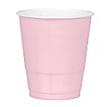 Amscan Plastic Cups, 12 Oz, Blush Pink, 20 Cups Per Pack, Case Of 4 Packs