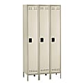 Safco® Storage Lockers, Single-Tier, Bank Of 3, Tan 1 thumbnail image