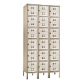 Safco® Storage Lockers, 6-Box, Bank Of 3 Lockers, Tan