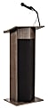 Oklahoma Sound Power Plus Lectern, With Wireless Headset Mic, 46”H x 22”W x 17”D, Ribbonwood