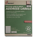 SKILCRAFT Permanent Inkjet/Laser Address Labels, NSN5144911, Rectangle, 1/2" x 1 3/4", White, Box Of 100 Sheets (AbilityOne 7530-01-514-4911) 1 thumbnail image