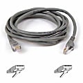 Belkin - Patch cable - RJ-45 (M) to RJ-45 (M) - 5 ft - CAT 5e - molded - gray