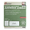 SKILCRAFT Permanent Inkjet/Laser Address Labels, NSN5144903, Rectangle, 2" x 4", White, Box Of 100 Sheets (AbilityOne 7530-01-514-4903)