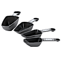 Oster Bluemarine 4-Piece Dual-Function Plastic Measuring Scoops, Gray 1 thumbnail image