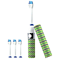 Pursonic S53 Portable Sonic Toothbrush With 3 Brush Heads, 6-1/2” x 3/4", Green 1 thumbnail image