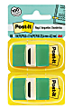 Post-it® Flags, 1" x 1 -11/16", Green, 50 Flags Per Pad, Pack Of 12 Pads 1 thumbnail image