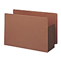 Smead® Redrope Extra-Wide End-Tab File Pockets, Legal Size, 5 1/4" Expansion, 30% Recycled, Dark Brown, Box Of 10 1 thumbnail image