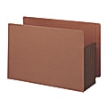 Smead® Redrope Extra-Wide End-Tab File Pockets, Legal Size, 5 1/4" Expansion, 30% Recycled, Dark Brown, Box Of 10