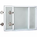 Lorell® Essentials Series Doors For Wall Mount Open Hutch, Fits 36"W Hutch, Frosted Glass, Set Of 2 Doors