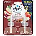 Glade® PlugIns® Scented Oil Refill, 1.3 Oz, Apple/Cinnamon, Packs Of 2