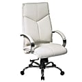 Office Star™ Pro-Line II™ Deluxe Bonded Leather High-Back Chair, White