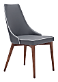 Zuo Modern Moor Dining Chairs, Dark Gray, Set Of 2 Chairs