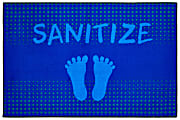Carpets for Kids® KID$Value Rugs™ Blue Feet Stand Here To Sanitize Activity Rug, 3' x 4 1/2' , Blue 1 thumbnail image