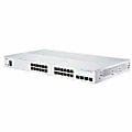 Cisco 350 CBS350-24T-4G Ethernet Switch - 28 Ports - Manageable - 2 Layer Supported - Modular - 4 SFP Slots - 25.63 W Power Consumption - Optical Fiber, Twisted Pair - Rack-mountable - Lifetime Limited Warranty
