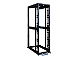 Tripp Lite 45U 4-Post Open Frame Rack Cabinet Square Holes 3000lb Capacity - Rack open frame - 4-post - black powder coat - 45U